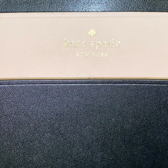 Kate Spade New York Magnolia Street Double Pocket Pink/ Black Tote Bag - Picture 14 of 14